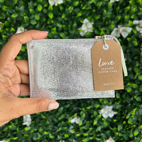 West Elm | luxe leather zipper case pouch - Picture 9 of 9